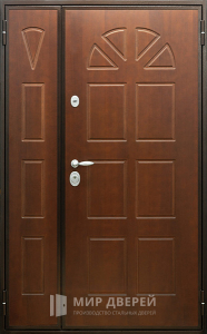 Дверь двупольная металлическая №22 - фото вид снаружи