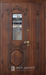 Дверь двухстворчатая металлическая №26 - фото вид изнутри