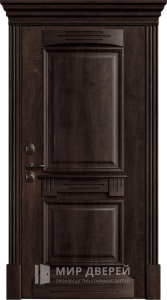 Стальная дверь с эксклюзивным дизайном в отель №11 - фото вид снаружи