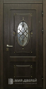 Металлическая парадная дверь №389 - фото вид снаружи