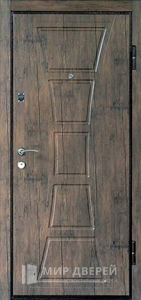 Металлическая дверь с МДФ панелью в квартиру №42 - фото вид снаружи