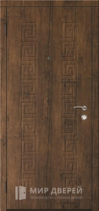 Современная входная дверь в дом с терморазрывом №12 - фото вид изнутри