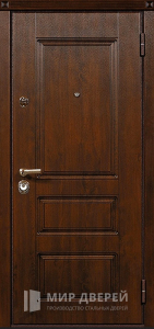 Входная дверь в загородный дом МДФ №380 - фото вид снаружи