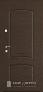 Дверь металлическая обшитая панелями из МДФ №178 - фото вид снаружи