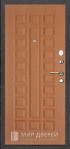 Входная дверь покрытая МДФ №211 - фото вид изнутри