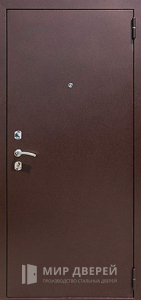 Дверь входная МДФ белая внутри №7 - фото вид снаружи