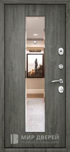Входная дверь в квартиру серого цвета №21 - фото вид изнутри