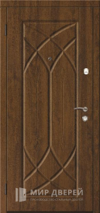 Металлическая дверь с накладкой из МДФ №197 - фото вид изнутри