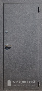 Металлическая дверь серая снаружи белая внутри №3 - фото вид снаружи