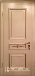 Красивая железная дверь в дом №4 - фото вид изнутри