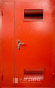 Двухстворчатая дверь в котельную №1 - фото вид снаружи