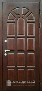 Дверь МДФ ПВХ входная готовая №17 - фото вид снаружи