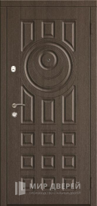 Металлическая нестандартная дверь на заказ №15 - фото вид снаружи