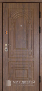 Металлическая дверь с МДФ панелями №346 - фото вид снаружи