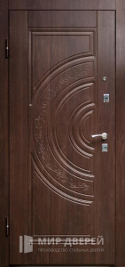 Входная дверь для коттеджа с терморазрывом №4 - фото вид изнутри